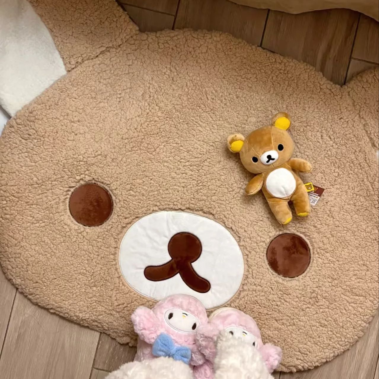 Home Bathroom Carpet - Cartoon Rilakkumas Plüsch Teppich Kawaii Korilakkuma