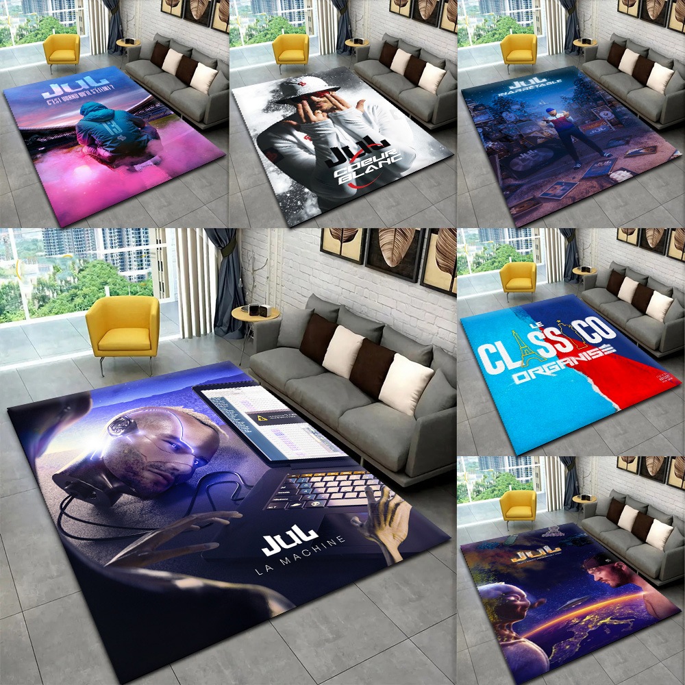 Home Bathroom Carpet - J-Jul Rapper Musikalbum-Cover Teppich für Schlafzimmer