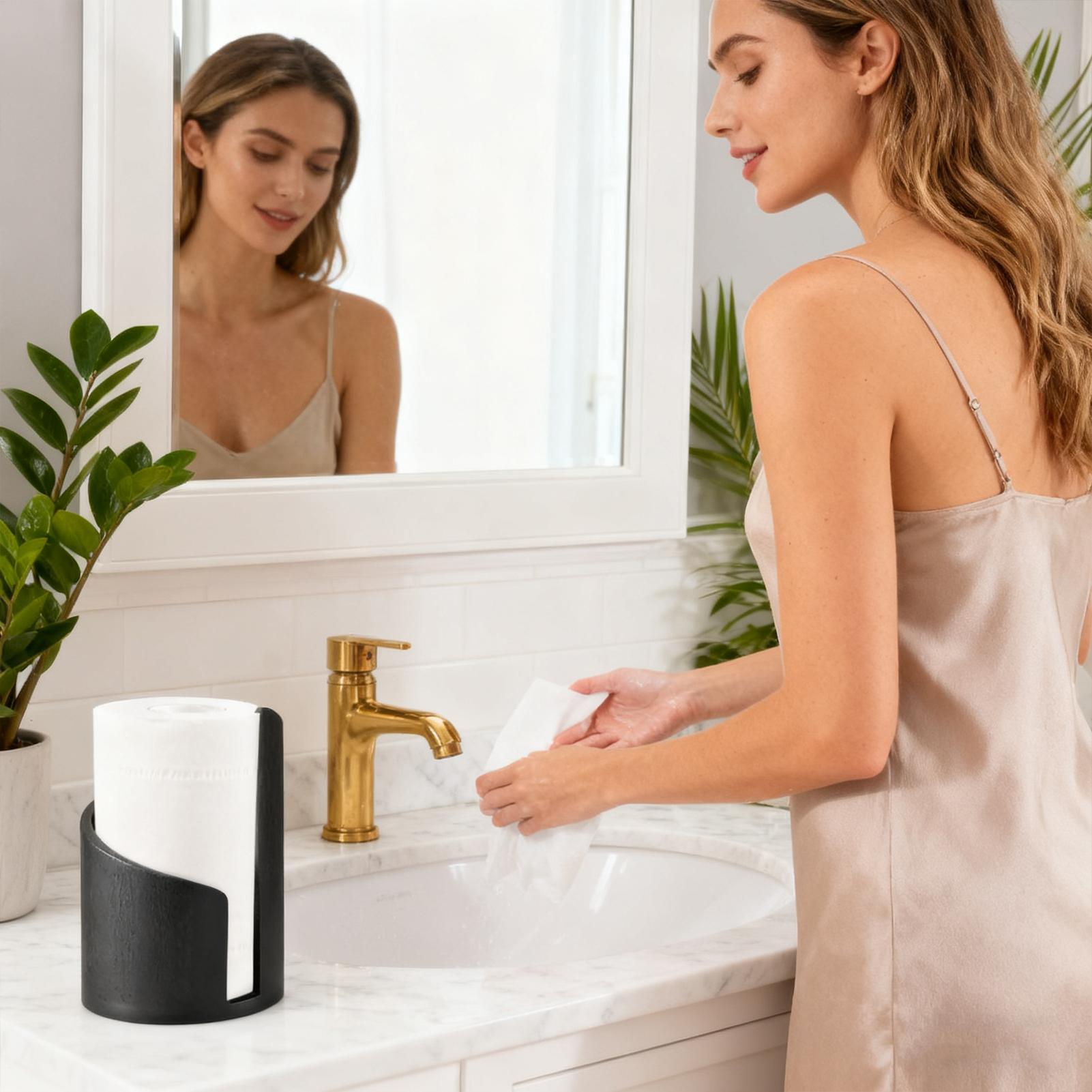 Home Bathroom Paper Towel Dispenser - Holz Papier Handtuch Halter Bauernhaus Spender