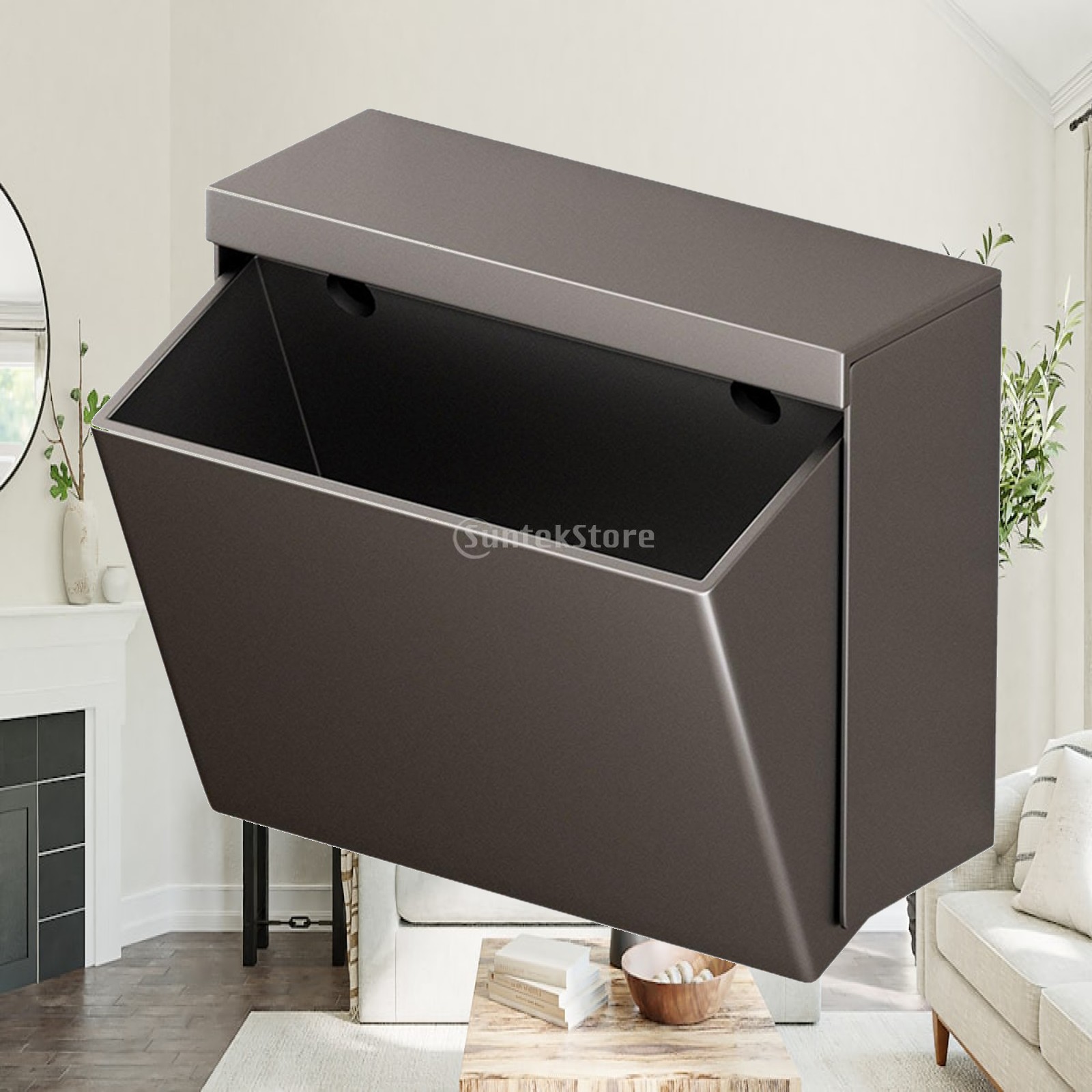 Home Essentials Bathroom Organizer - Wandmontierter Toilettenpapierhalter aus Metall, wasserdichter Taschentuchspender,