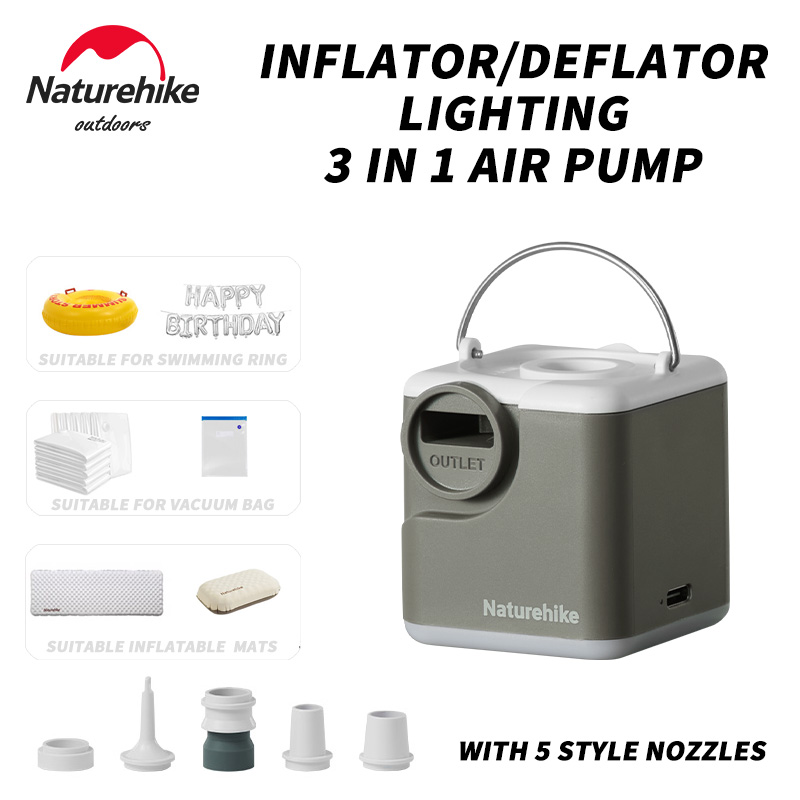 Bathtub Pillow Inflatable - Naturehike Aufblas-/Ablasspumpe, aufblasbare Pumpe für aufblasbare