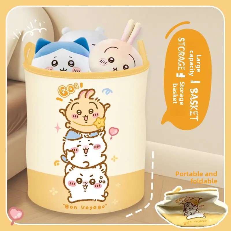 Home Edit Bathroom Organizer - Faltbarer Wäschekorb Chiikawa Anime Niedlicher Kawaii