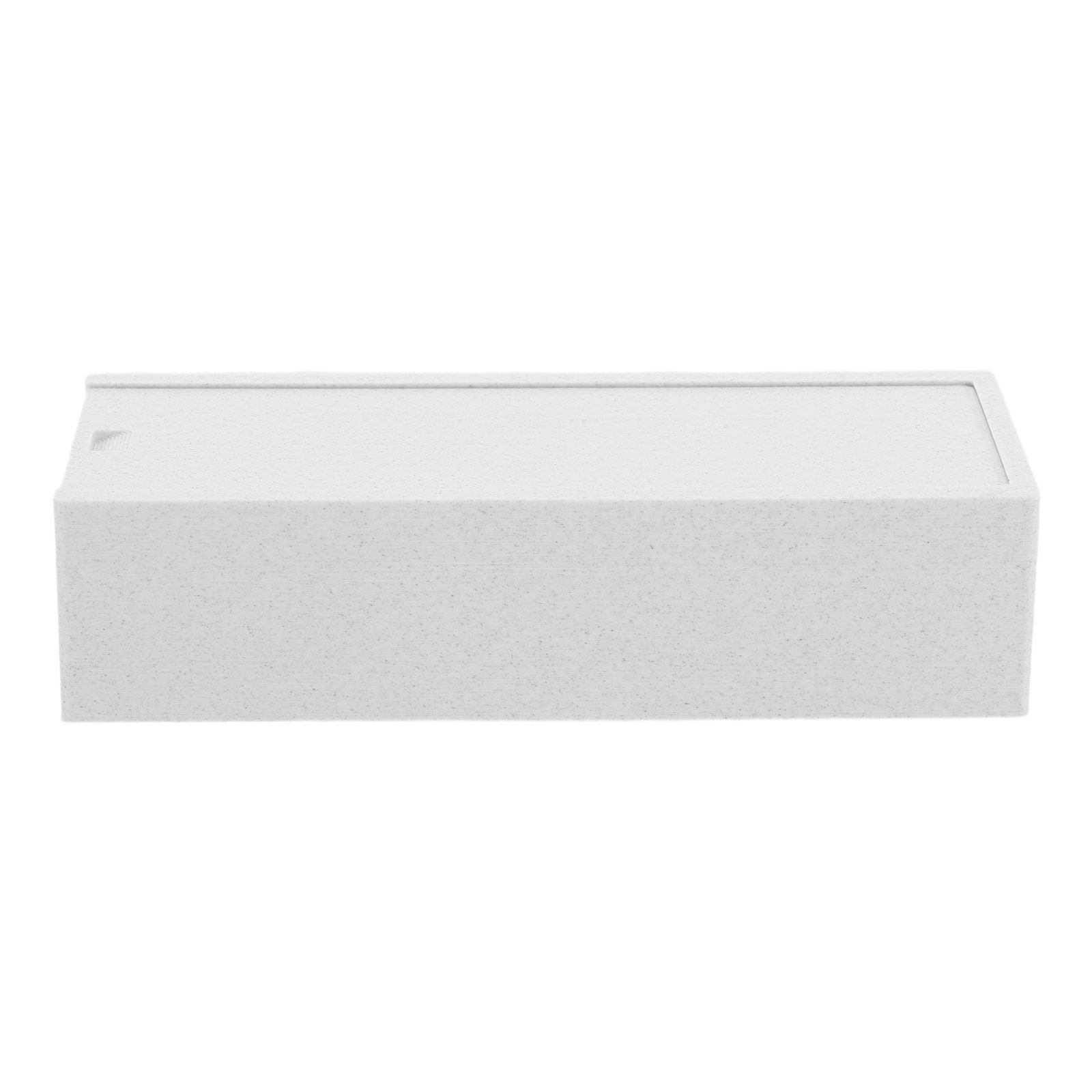 Home One Bathroom - Weißer Doppelfach-Klingen-Aufbewahrungskoffer, Klingenhalter, Rasierzubehör-Organizer-Box für den