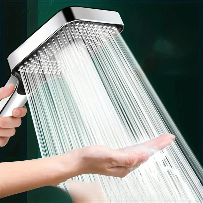 Home Office Bathroom - Verstellbarer 3-Modus-Hochdruck-Duschkopf mit großem Durchfluss, wassersparend,