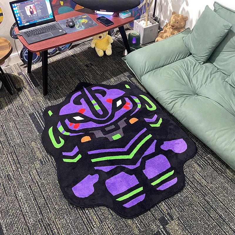 Home Bathroom Carpet - NEON GENESIS EVANGELION Designer-Plüschteppich, weiche Fußmatte,