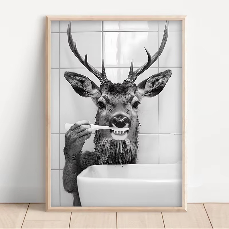 Schwarz-weißes, lustiges Badez – Home Bathroom Images Bewertung und Preis