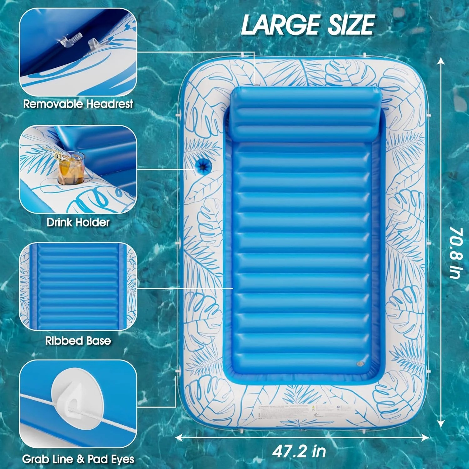 Übergroßer aufblasbarer Schwim – Bathtub Pillow Inflatable Bewertung und Preis