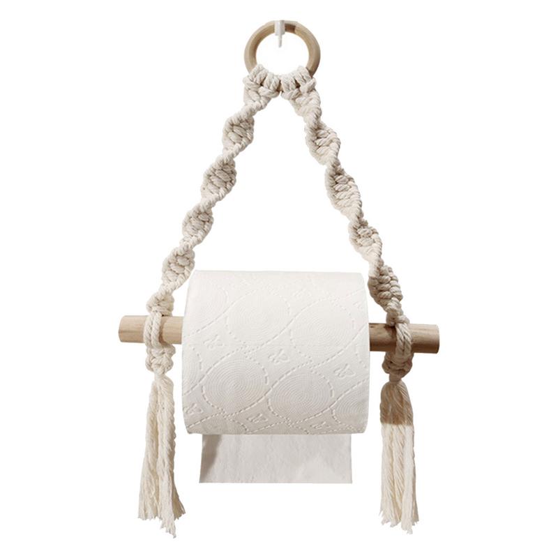 Hand gewebte hölzerne Toilette – Home Bathroom Paper Towel Dispenser Bewertung und Preis