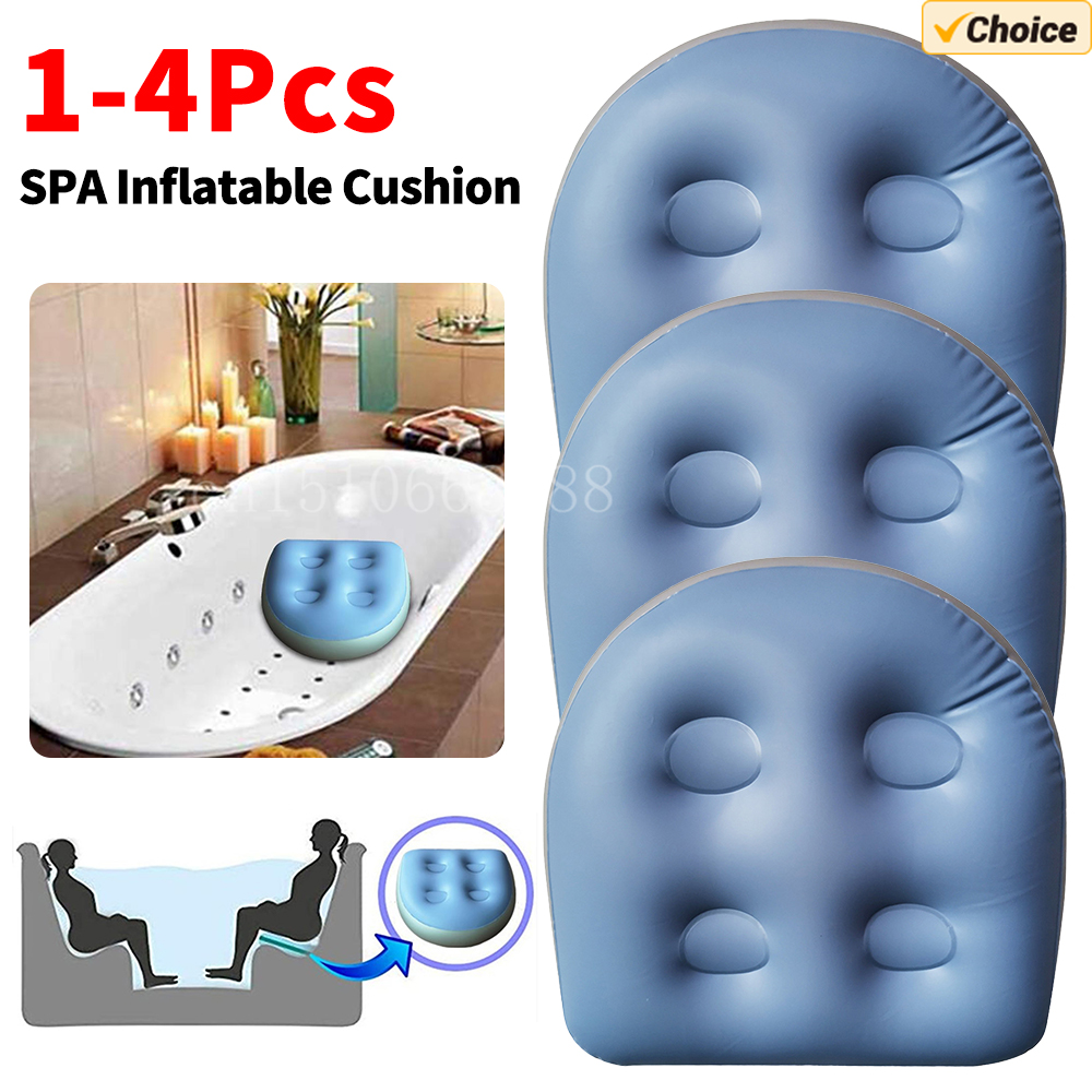 1-4 PCS SPA Aufblasbare Kissen – Bathtub Pillow Inflatable Bewertung und Preis