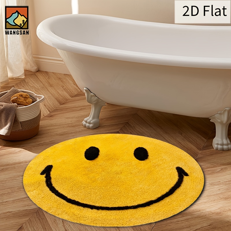 2D Runder Flanell-Teppich Smil – Home Bathroom Carpet Bewertung und Preis