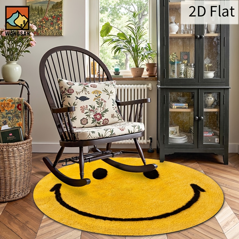 2D Runder Flanell-Teppich Smil – Home Bathroom Carpet Bewertung und Preis