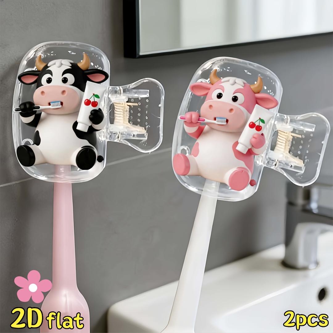 2 Stück Kuh-Zahnbürstenhalter, – Home Essentials Bathroom Organizer Bewertung und Preis