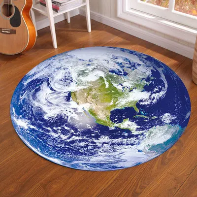 Galaxy Earth Moon Runder Teppi – Home Bathroom Carpet Bewertung und Preis